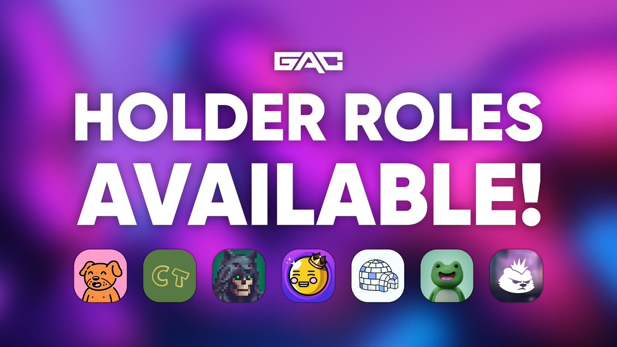 GamingApeClub's tweet photo. Roles Update ⚒️

We've added the following communities to our list of holder roles received once joining our Discord 🫡 

Always happy to support other projects and we welcome you all to check out our ecosystem and upcoming plans for 2023 🤝 https://t.co/bg0FECTvrX