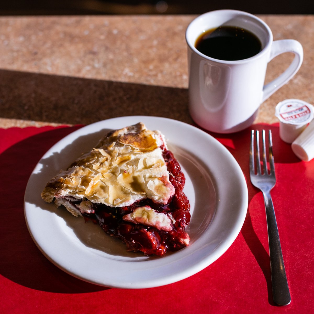 We have a feeling 2023 is going to be your best year yet, especially if you start with a bite of our homemade cherry pie. 🍒 #SturgeonBay
