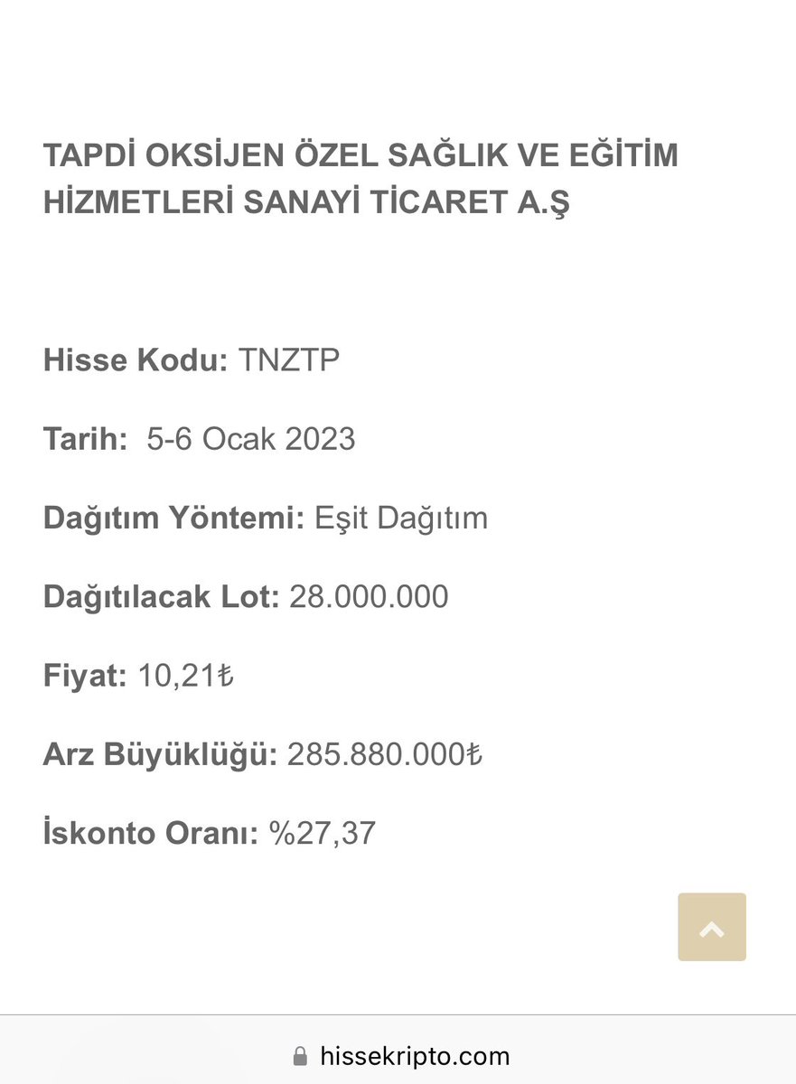 hissekripto's tweet photo. ❗️Tapdi Oksijen halka arz oluyor #TNZTP

📌 https://t.co/n4EbsMmZLF

#tınaztepe #tapdioksijen #macko #mackolik #soke #astor #sdttr #eygyo #oncsm #ahgaz #pltur #tera #ozsub #brkvy #snica #alfas #sasa #kontr #thyao #eregl #hissekripto #hisse #borsa #bist100 #halkaarz https://t.co/dE05IltrUE