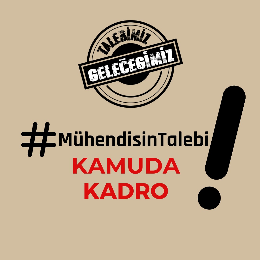 #MühendisinTalebi kamuda kadro!