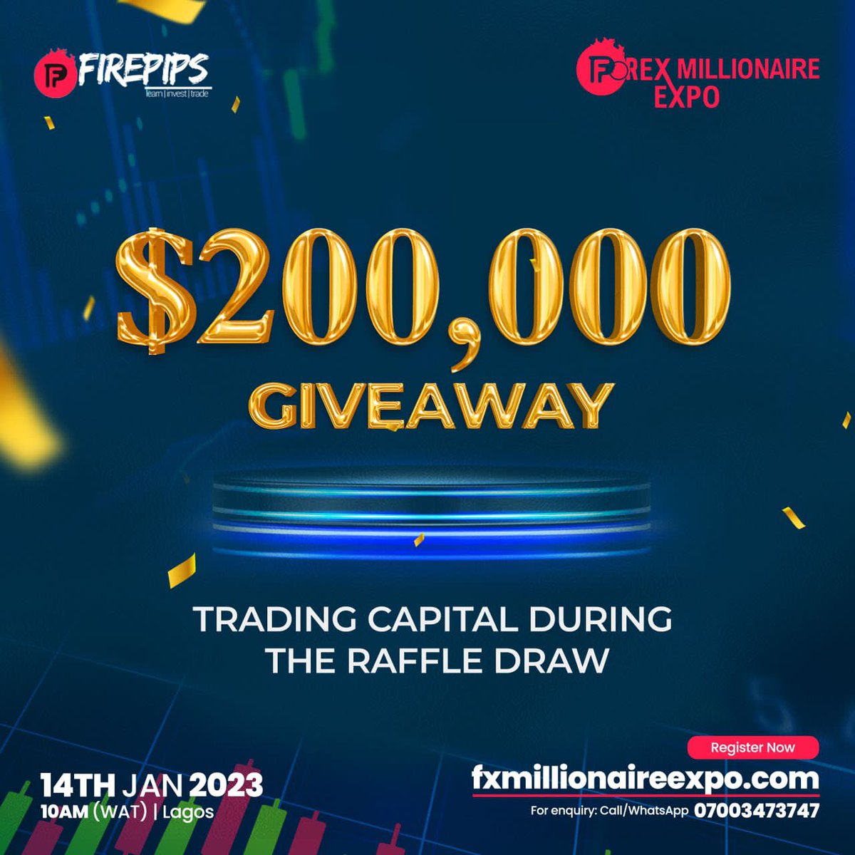 etonihuj's tweet photo. Come learn how you can turn your passion into financial independence. With expert guidance and a network of motivated individuals, you'll have all you need to succeed. Act fast - tickets are limited, only at https://t.co/1W0pos1VmQ

#FME23 #ForexMillionaireExpo23 #Firepips #SDGs https://t.co/uhZgCed4Qd