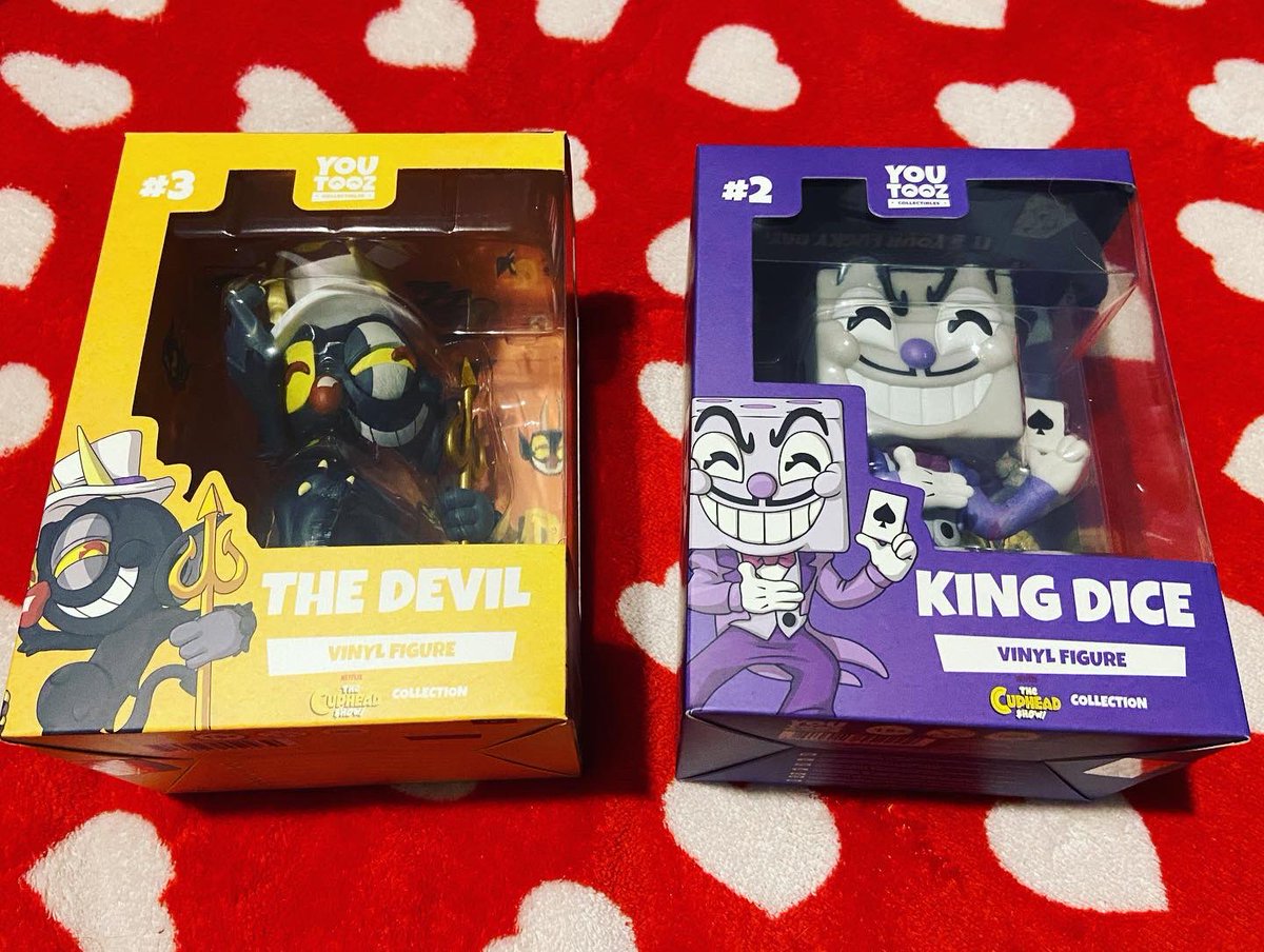 DeepDarkness__x's tweet photo. Finalmenteee ๐
piango dalla gioia, sono bellissimi ๐
Grazie #youtooz
#youtoozcollectible #thecupheadshow #thecupheadshowkingdice #thedevilcuphead #cuphead #cupheadfandom #cupheadfigure #youtoozfigures #youtoozcuphead #kingdice #thedevil #RENEWTHECUPHEADSHOW https://t.co/3rNuEuFLgW