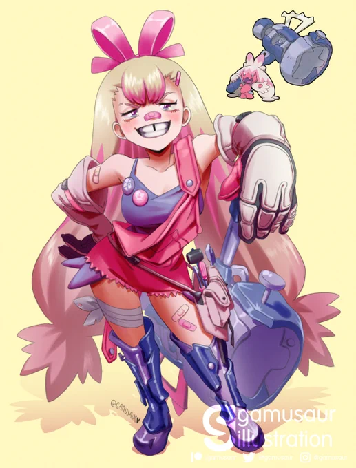 Tinkaton character design This was so fun to work on, I hope you like it! #PokemonScarlet #PokemonViolet 