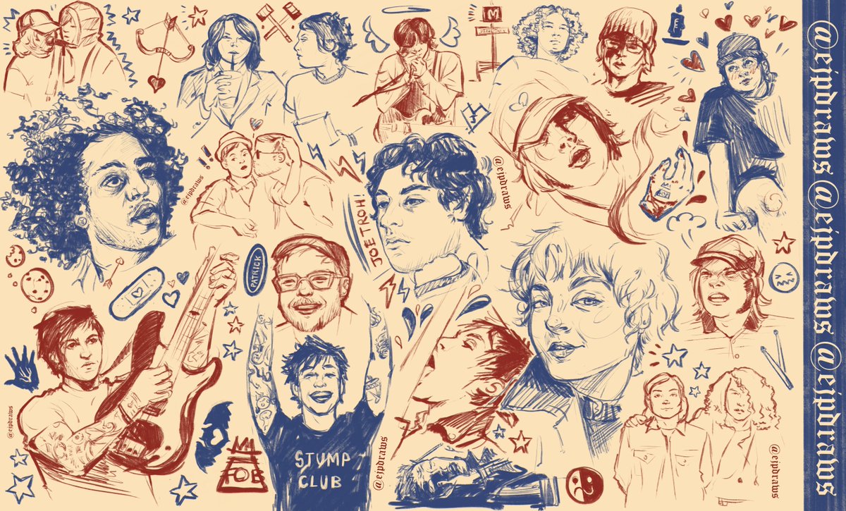 ejpdraws's tweet photo. accurate summary of my emo brain for the past 6 months #falloutboy #fob8 #mcr #mychemicalromance https://t.co/40MWCwOk0U