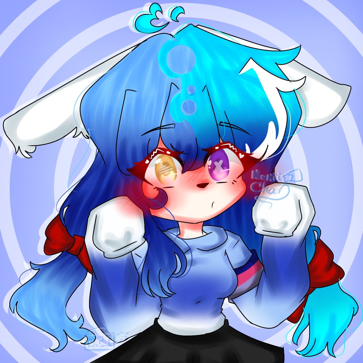 NekiiArtist's tweet photo. Aña- ✨

💕 Primer dibujo del año akjdkd 🫶
🍥 Redraw de la fusión q hice el año pasado de @AlbeikerVC y mi oc 💙 https://t.co/CY0A6p4FdS