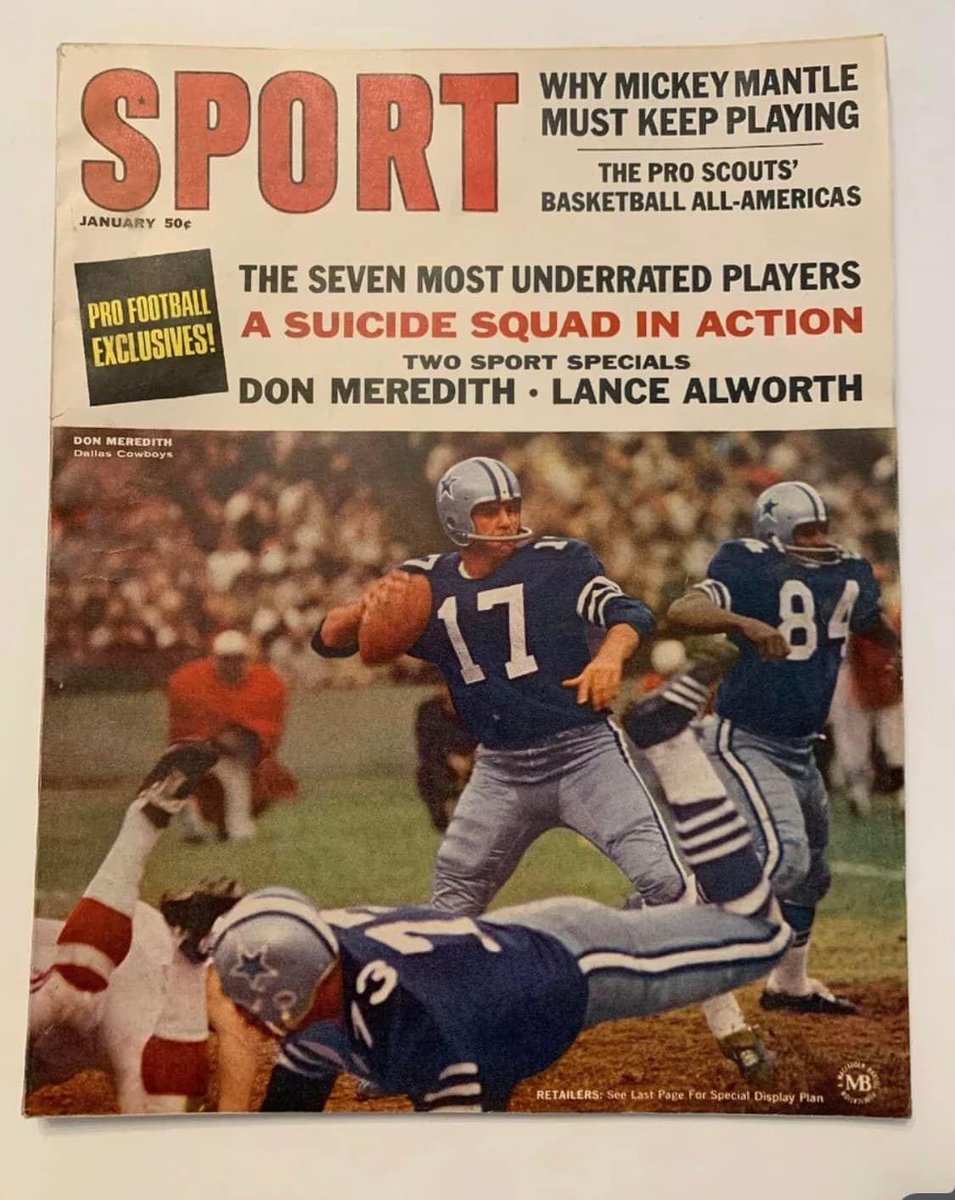 CowboysOld's tweet photo. ✭ January 1967 Sport Magazine - One of my favorite Don Meredith covers. 

#60sCowboys #FirstCowboys #DallasCowboys #CowboysNation #DonMeredith https://t.co/7FXuHmwzYH