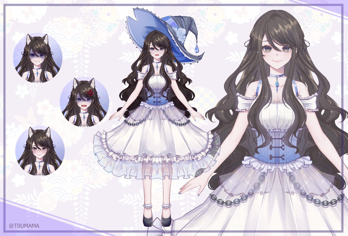 WeatherEver's tweet image. Hi, my name is Ever. I am a "failed" weather witch and the only magic I was ever successful at was getting cat ears (much to my family's dismay). I stream on twitch and hope to see you there💜

#vtuber #ENVtuber #charactersheet