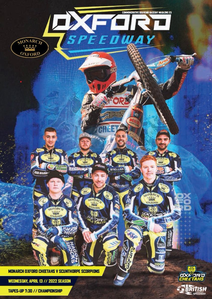 Rob_Peasley's tweet photo. Chuffed that Oxford Cheetahs &amp; Chargers programmes finished joint third (with each other) in the Speedway Star awards. The Edinburgh progs were brilliant and deserved the top 2 places.

Never in it to win any awards; just to give fans a decent read. Thanks to all who contributed. https://t.co/SuZoooUHws
