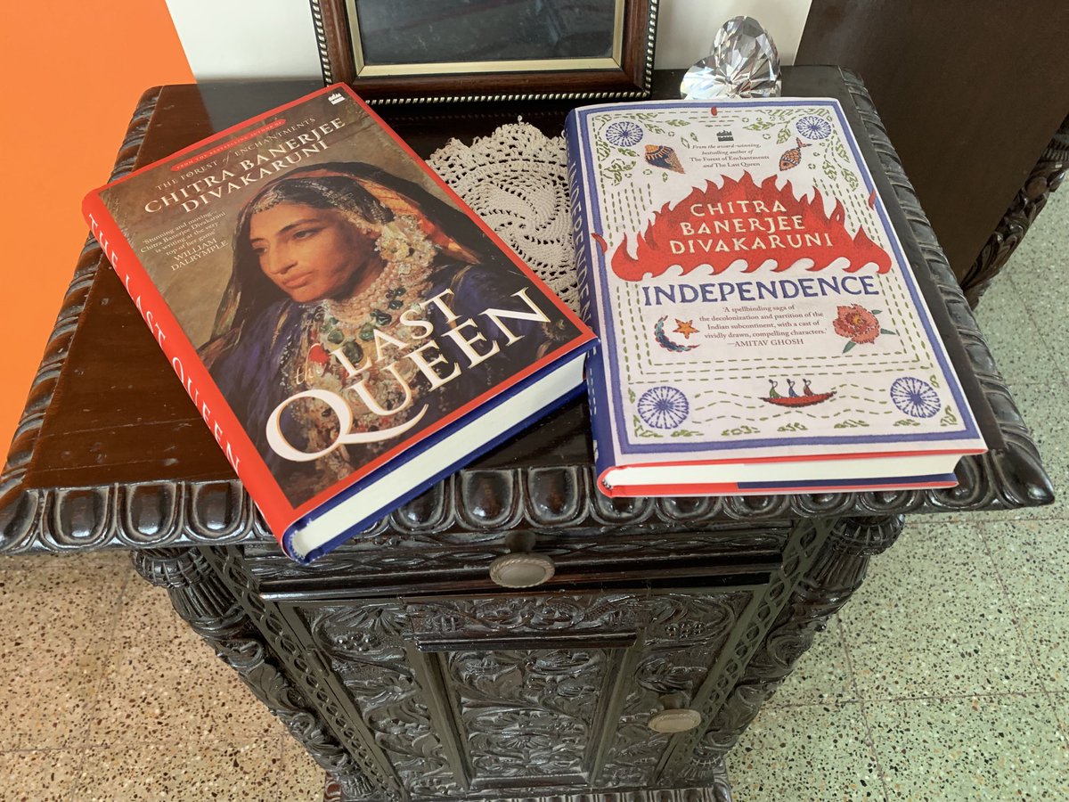 Brilliant writing and storytelling ⁦<a href="/cdivakaruni/">Chitra Banerjee Divakaruni</a>⁩. Read both Independence and The Last Queen this past week. Both were incredibly good, loved the portrayal of strong women characters. Just started The Palace of Illusions!
