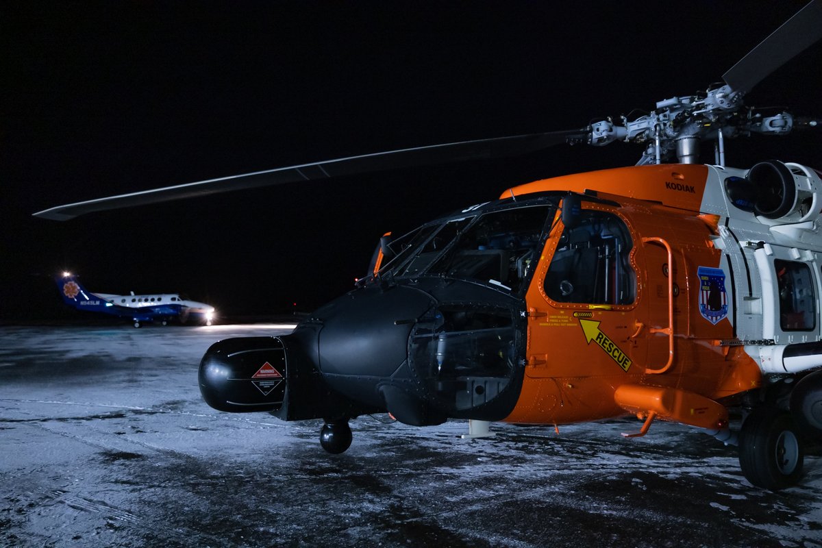 USCGArctic's tweet photo. A #USCG Air Station Kodiak aircrew, forward deployed to Cold Bay, Alaska, medically evacuated a 60-year-old man this morning from King Cove after reportedly experiencing medical complications.
Well done Air Station Kodiak! https://t.co/gCRmcLmWCf