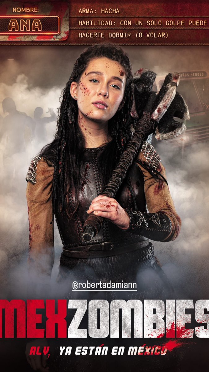 RDamianGlobal's tweet photo. En el mes de octubre por fin conocimos a 'Ana' el personaje que Roby interpreta en la película MexZombies, por la que estuvimos esperando mucho tiempo https://t.co/AEziLTJLHb