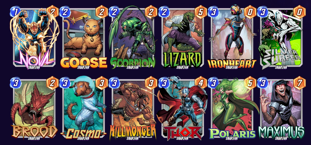 Hit infinite in <a href="/MARVELSNAP/">MARVEL SNAP</a> after going down a deep, deep cube hole of cube loss starting from rank 99 and 6 cubes, back down to 87. Deck that got me that last bit of the way: