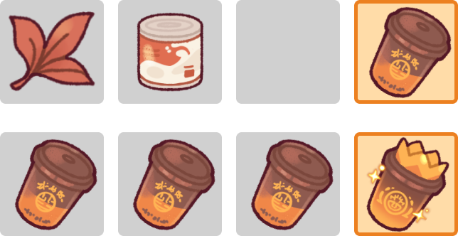bobahooligan's tweet photo. @TymeLaDow I'll add some in-game hints soon. Working with a few beta testers to see what's fair :D For now, here are two of the harder recipes for Hong Kong Milk Tea (one of my favorites). https://t.co/VgeMFE4w5U