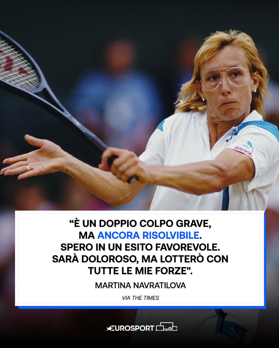 Eurosport_IT's tweet photo. L’ex campionessa del tennis annuncia il tumore al seno e alla gola 😔🎾

💬 https://t.co/oc3cahpQ4r

#EurosportTENNIS https://t.co/cmZy8u2VBv