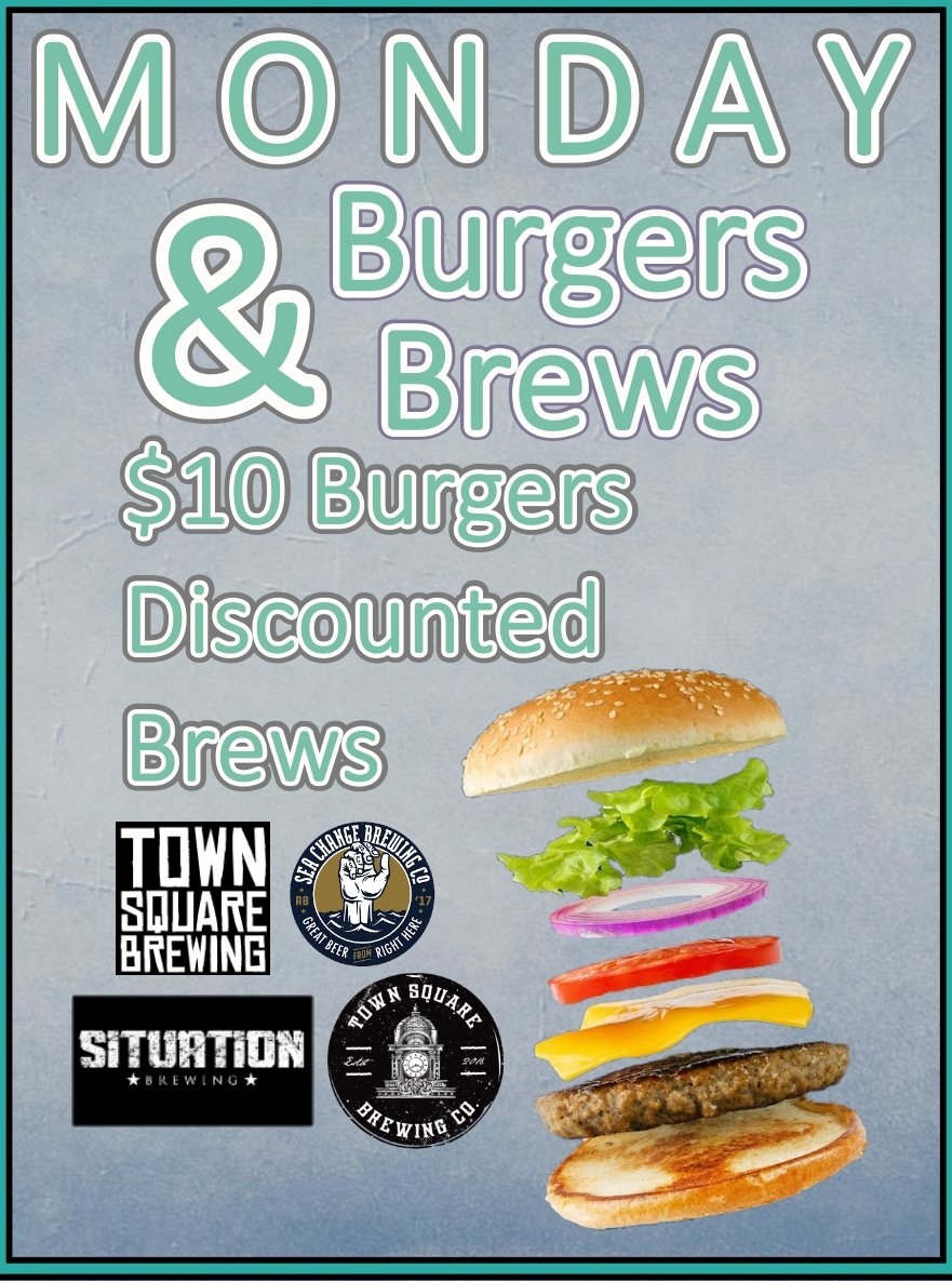 Mondays Tradition: $10 Burgers & Discounted Brews
we love #localbreweries 
#yegdeals #yegsbest #edmontonalberta #albertabeef #yegspecials #alberta #yegbeers