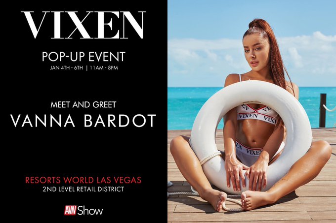 Come see me at the @vixen pop-up event during @avn January 4-6 11am - 8pm 🤍 https://t.co/SSmjS9b73U<a class="tags" href="/tag/vixen">@vixen</a><a href="/tag/mvsales"class="tags"><span>#mvsales</span></a>