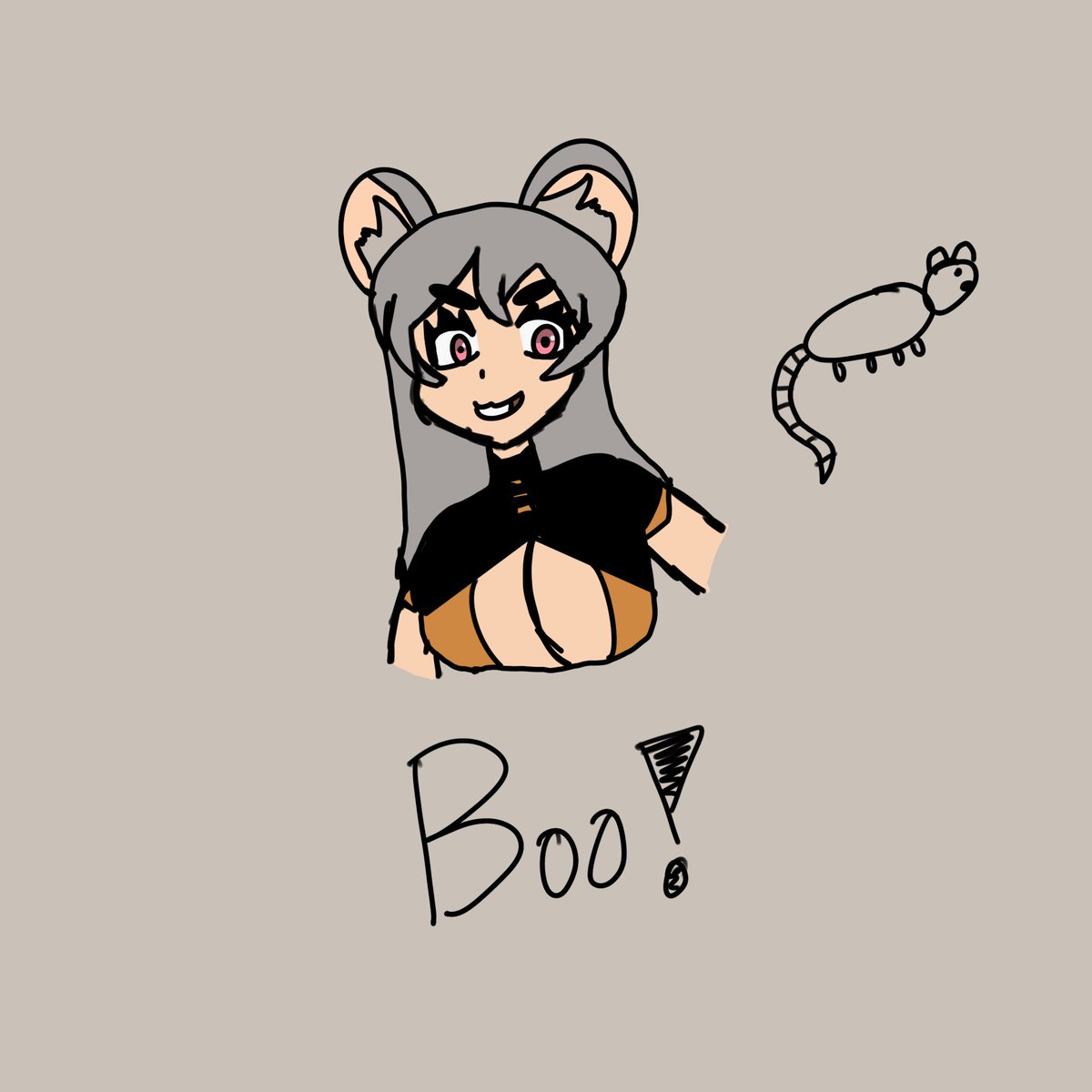 cyberpeach's tweet image. Day 2 of teaching myself how to draw: I did a quick sketch of @bootoober from my bed! It’s definitely not the best, but I tried😅

I wanna try again when I’m able to sit up at my desk again🫣

#BooTheART