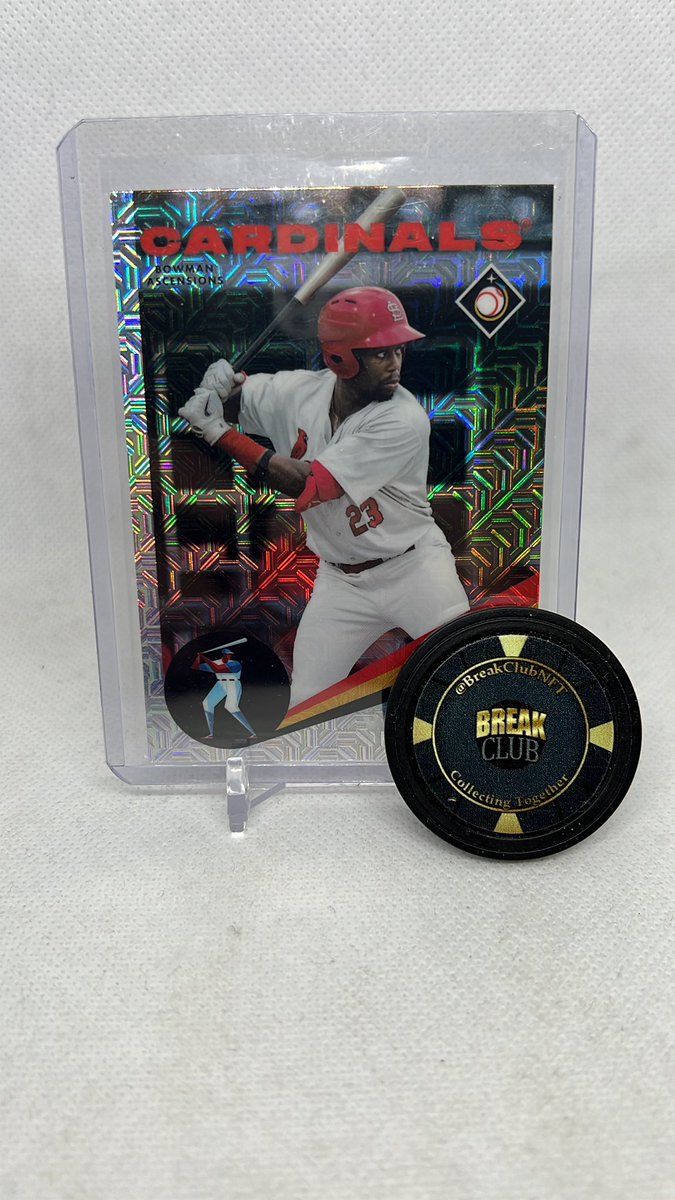 thepointsports1's tweet photo. ⚾️ $20 Shipped 
2022 Bowman Chrome Mojo Refractor Bowman Ascensions #BA19 Jordan Walker Team: St. Louis Cardinals BB #mbb 3377: Follow and reply with #mbb to claim and purchase! @midwestboxbreak https://t.co/7iDI8uCoYw