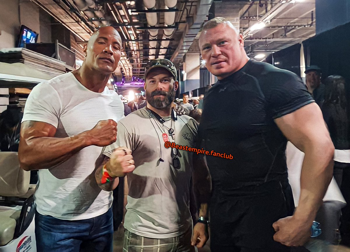 Brock Lesnar and The Rock backstage promoting JC Allstar's tour!! (Wrestlemania backstage)
.
📆:4 April 2016
.
#Brocklesnar #WWE #wrestling  #SmackDown #nxt #wweraw #aew #RomanReigns #wwenxt #WWEUniverse 
#WrestleMania31
