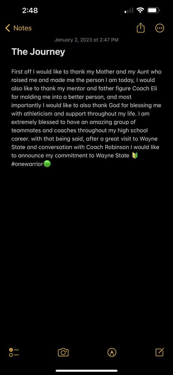 BeauS15awder's tweet photo. I’m ready ! @Coach_Rob_WSU @WSUWarriorFB https://t.co/z6MeoTUmcT