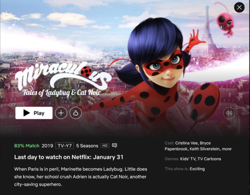 ladyblognewss's tweet photo. 🚨🚨 BREAKING: ‘Miraculous Tales of Ladybug &amp; Chat Noir’ will be leaving @netflix in the Usa &amp; Uk on January 31st https://t.co/EHQDzMnOrb