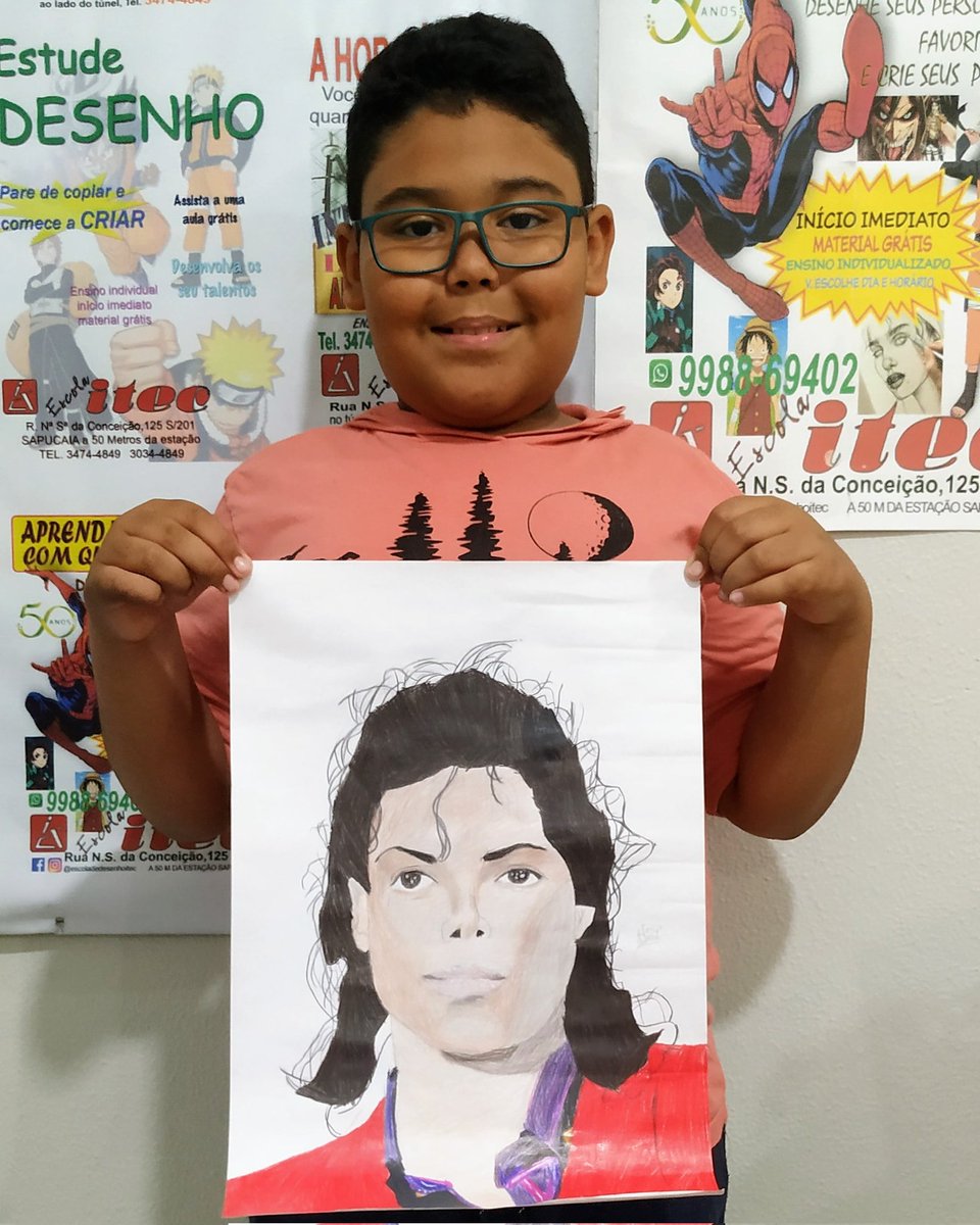 escolaitec's tweet photo. Arte Realizada pelo Nosso Aluno Antônio Gabriel no Curso de Desenho Artístico com o Artista e Professor @chrischavesart . Matrículas abertas e início imediato! #escoladedesenhoitec #escoladedesenho #cursodedesenho #escoladeartes #auladedesenho #MichaelJackson https://t.co/cKI7FKnMQF
