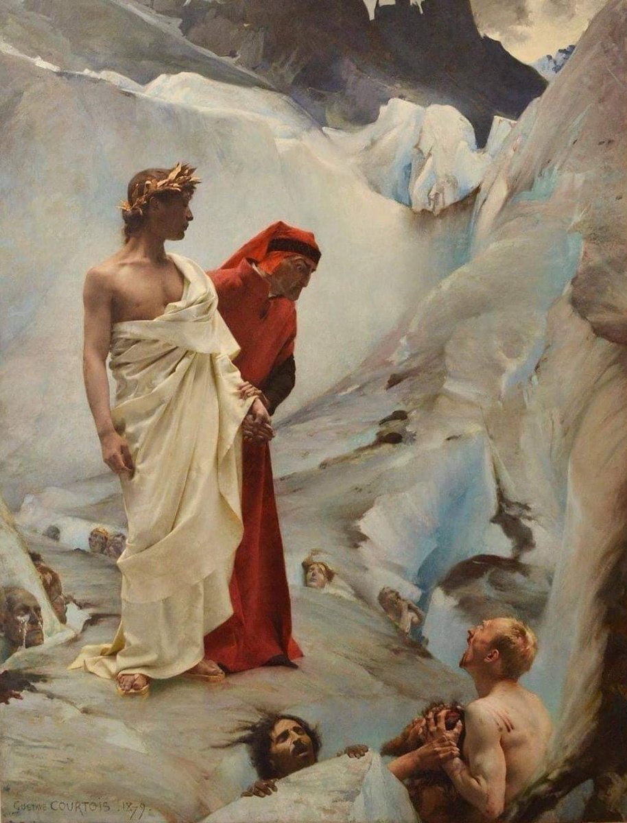 solisolsoli's tweet image. Dante and Virgil in Hell, 1879, by Gustave Courtois