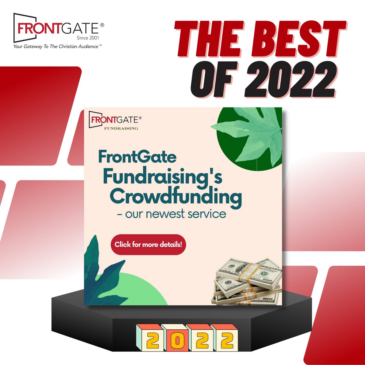 NEW - FrontGate Fundraising's Crowdfunding Service!

Want to Learn More About our Crowdfunding Service & Success?

Read this now: frontgatemedia.com/frontgate-fund…

#socialmediamarketing #onlinefundraising #nonprofitleader...