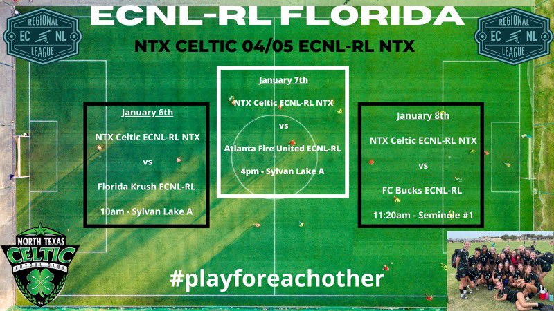 Come see us play!! 💚 @ECNLgirls @ECNLRLntxgirls @coachbones23 #playforeachother