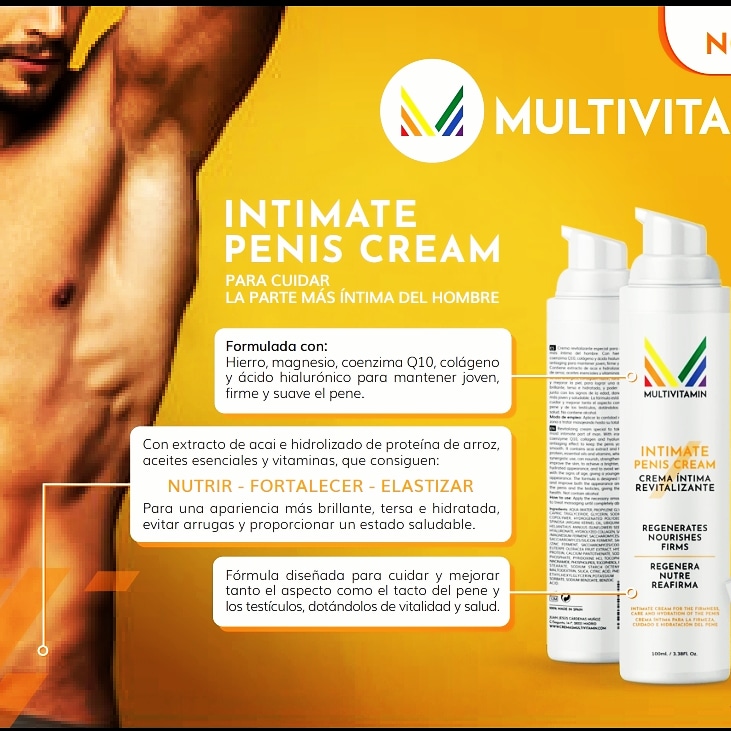 Crema íntima para el hombre en la web cremasmultivitamin.com y en Amazon amzn.eu/d/0DP5UbV Higiene íntima masculina. CREMA ÍNTIMA MASCULINA PARA EL CUIDADO DE LA PIEL DEL PENE Y TESTÍCULOS. SUAVIZA, REJUVENECE, HIDRATA Y PROTEGE, 100 ML. #saludhombre #bellezamasculina