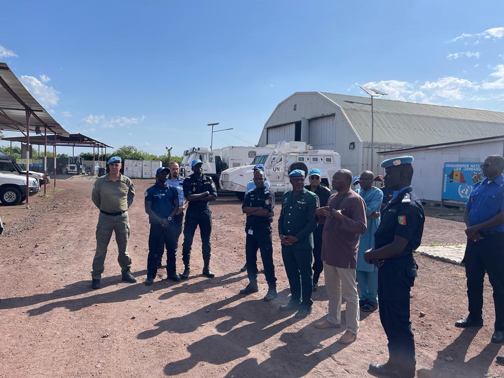 berethem's tweet photo. Jan 02 @unpol honored to receive @monusco Ebrima Ceesay Director Mission Support (DMS) as 1st visitor 2023 @MonuscoPolice SenFpu #Goma. An occasion to tour the camp, see logistical and infrastructure support. And also commend the unit for  2022 commitment– wishing happy new year https://t.co/x9ZXam0AJi