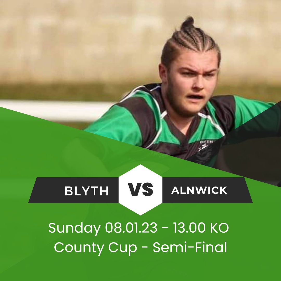 BlythRFCO2Touch's tweet photo. 2023 gets off with a BANG as @blyth_rfc Colts take on @alnwickrfc Colts in the Semi-Final of the County Cup at Plessey Road on Sunday 8th January 1pm KO
Why not come down and cheer on our boys in emerald and black. 
#youthrugby #northumberlandrugby #blythrfcyouth https://t.co/cCs5a4c84O