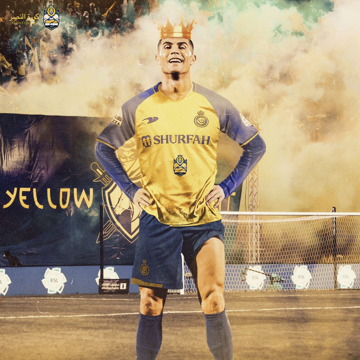 في #النصر ، نمتلك لاعب اكبر من ناديك.