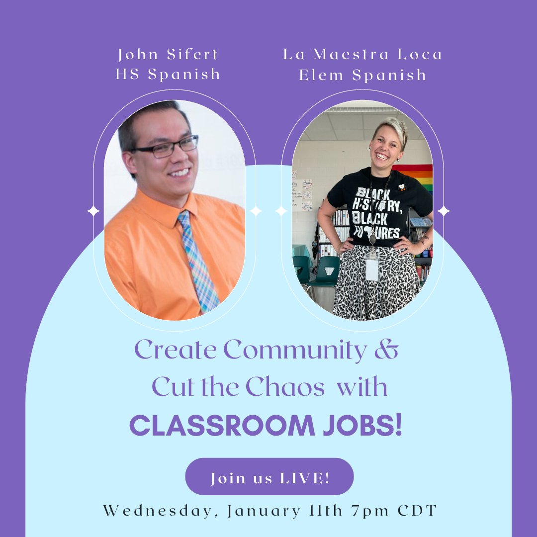 Hope you will join @lamaestraloca and I next week on Facebook and Instagram!