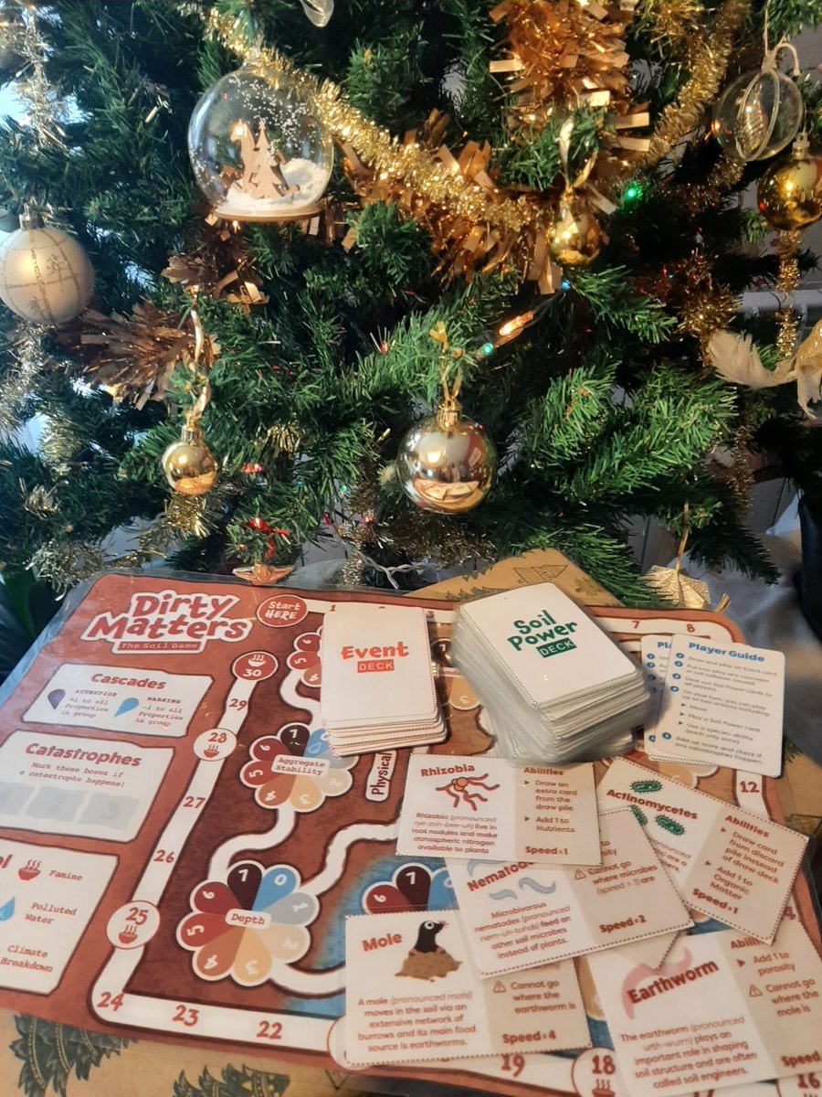 Happy New Year to all! 
In 2023 we are disseminating our new soil boardgame: 'Dirty Matters': soilgame.wixsite.com/free2print
#boardgame #DIY #Soil #SDGs