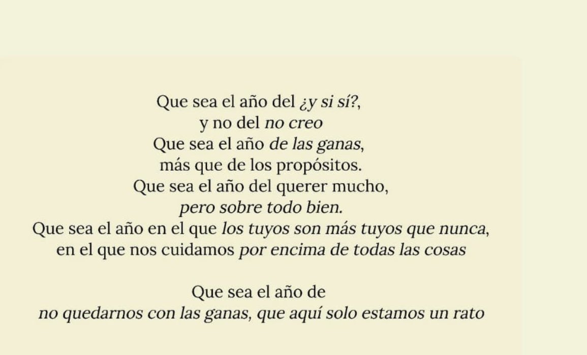 Que sea este año….