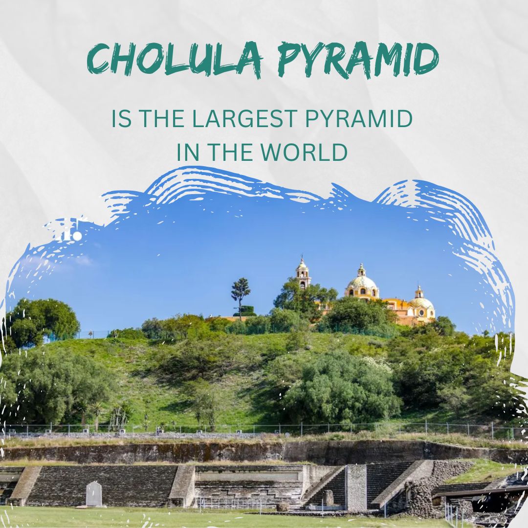 trippursuit's tweet photo. Not in Giza! It's in Mexico. Yes, the largest pyramid in the world is in Mexico. https://t.co/MZTtiwHrTE