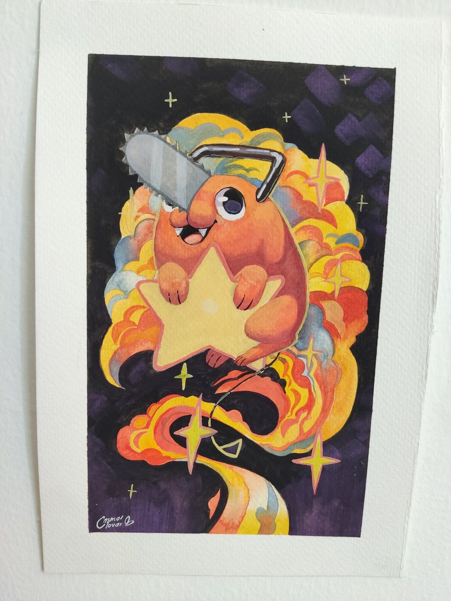 Managed to take a better photo of my #pochita #gouache painting!

I need a set for my photos... hahaha
#GouachePainting #Art #Paint #Painting #pochita #chainsawman