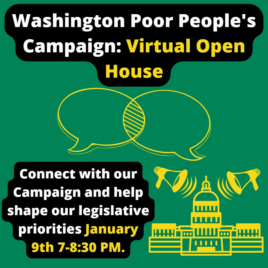WashingtonPPC's tweet photo. Lawmakers in Olympia will be meeting Jan 9th to start the legislative session so #WAPPC will be meeting too because we, poor and low wealth people, know the real solutions to the everyday crises we face.
RSVP & Help Shape our next steps: https://t.co/ujOvCLut2k https://t.co/sWn9hbSSMx
