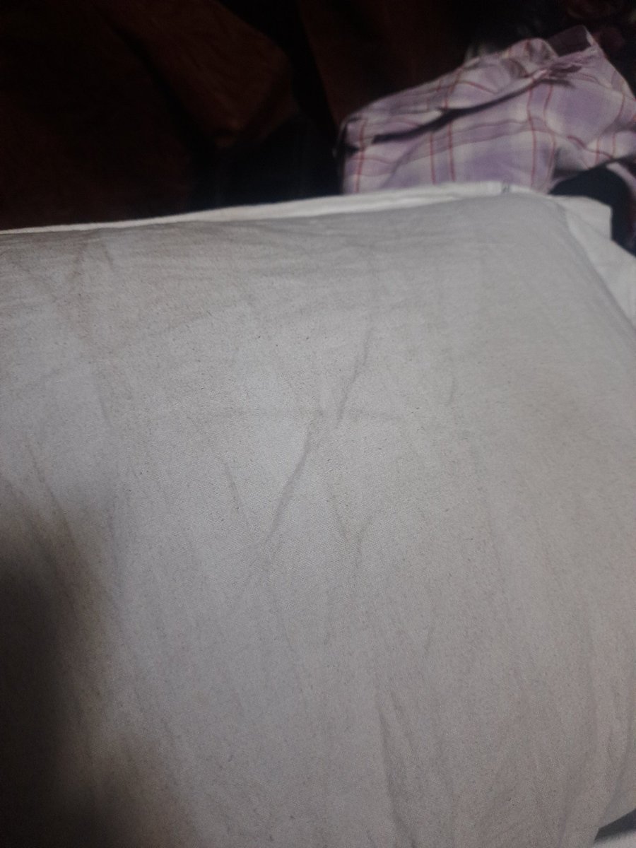 MSchanakya's tweet photo. @IRCTCofficial @irctcsouthzone we have confirmed tickets of Two Tier AC in train No. 08568 under PNR 4341606189 . We received the worst pillow &amp; blanks (attached). Those are dirty and getting bad smell Please respond and take necessary action. https://t.co/fq3S2el0ho