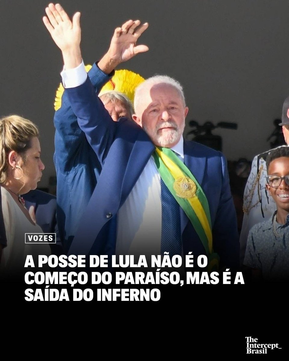 TheInterceptBr's tweet photo. @LulaOficial @JornalismoWando Se o governo Lula será bom ou ruim, isso só o tempo dirá. As dificuldades serão imensas. Mas, por ora, os democratas têm muito a comemorar. Depois de quatro anos de ódio, violência, golpismo e terror, surge uma luz no fim do túnel. Coluna @jornalismowando. https://t.co/L7TH33Q6rU https://t.co/PgIaufcjzE