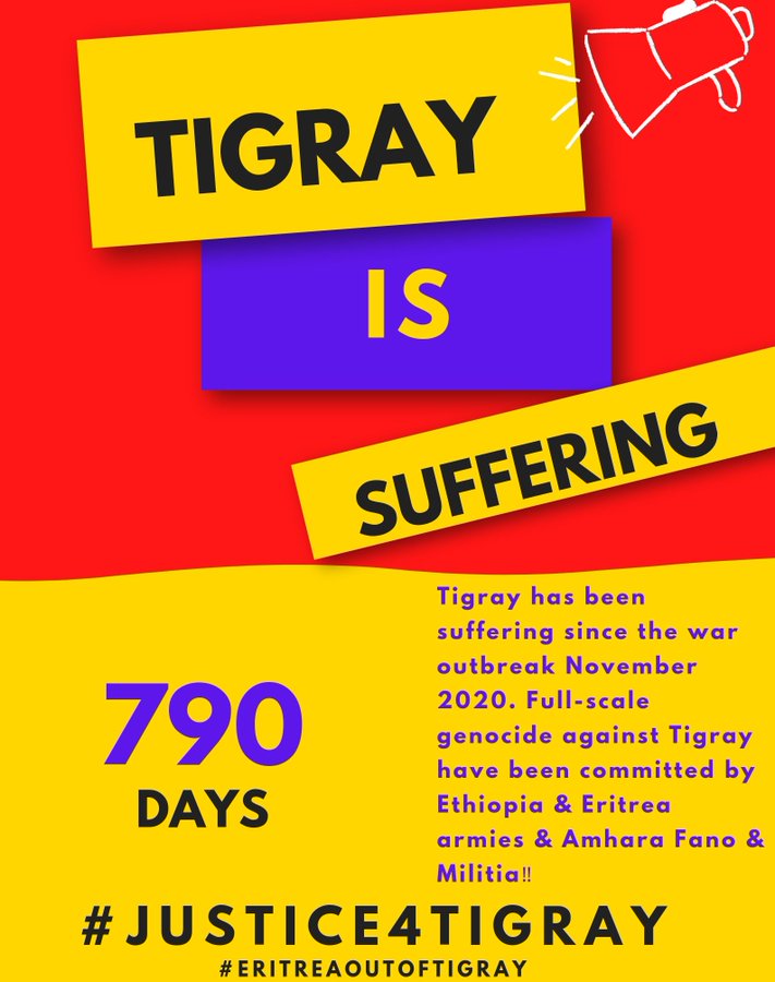 @reda_getachew There Is Never TruePeace With Out Justice.The PeaceAgreement Is Not Working While EritreanTroops and AmhraMilitia Are KillingCivilians, Looting Indivisual Properties And CulturalHeritage  #EritreaTroopsOutOfTigray #AmharaMilitiaOutOfTigray #2YearsOfTigrayGenocide
