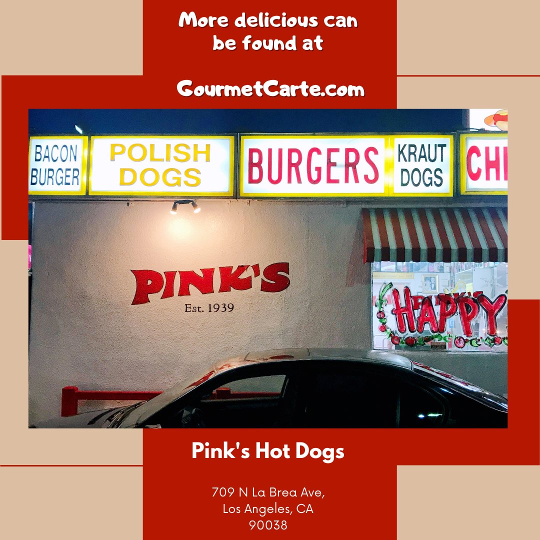 The hotdog comes with onions, guacamole, lettuce, tomatoes, green peppers, and bacon. All these ingredients make the Pink’s hotdog taste quite rich. #LosAngeles #HotDogSundaysLA #FoodForAll #Foodie #Food #foodfriday