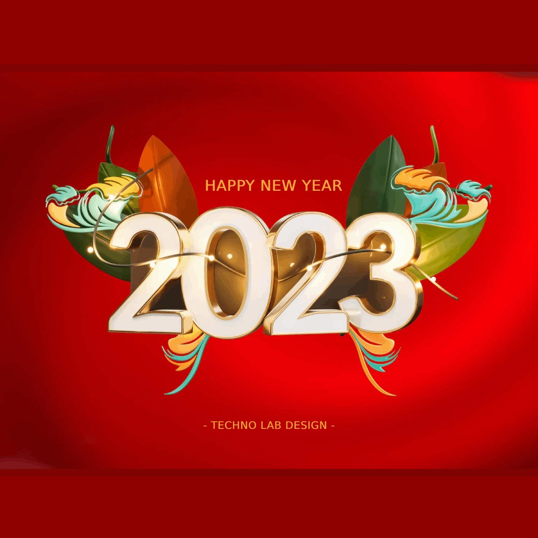 TechnoLabDesign's tweet image. Happy New Year 2023! 🎄 🎅