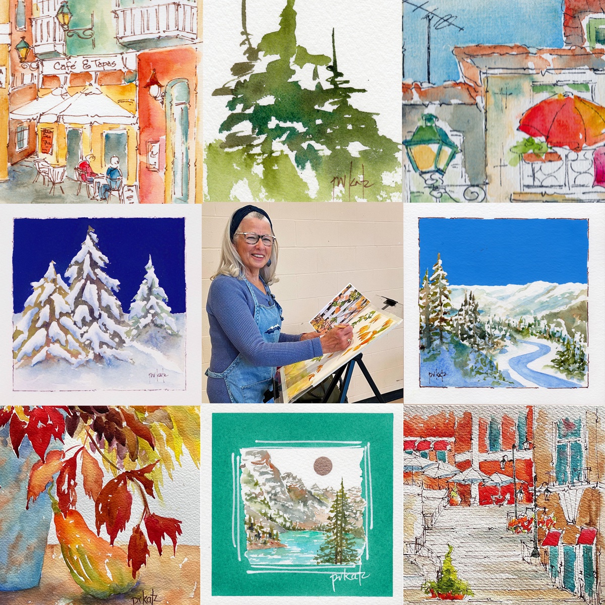 With this Top Nine collage, that's a wrap on 2022! I love traveling &amp; I love sketching. Having the freedom &amp; resources to combine those passions is one of the great joys of my life. Sharing it with all of you makes it that much sweeter. I'm grateful for your support &amp; kindness.