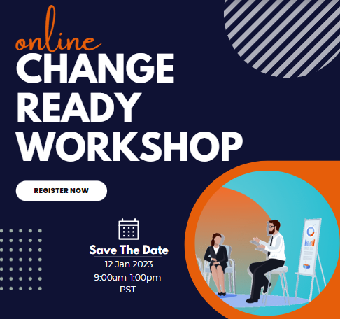 Performance, productivity, profit... when it comes to change, you recognize you're facing people problems.

At the Change Ready Workshop, you’ll discover how to clearly connect to client needs and ensure the approach aligns with their change readiness.

go2.bucketpages.com/sf/a24659a6