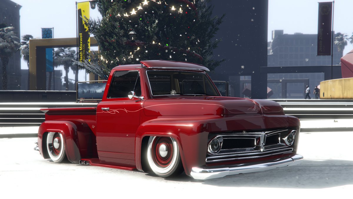 Allendude51's tweet photo. Late Christmas and new years post yay #christmas #snow #newyears #slamvan #slamvancustom #vapidslamvan #vapidslamvancustom #ford #f100 #gta5 #gtav #gtaonline #bennys #bennysoriginalmotorworks #lowriders #ps5 #expandedandenhanced https://t.co/mojHZuHVO1