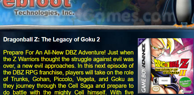 DRAGON BALL Z: THE LEGACY OF GOKU free online game on