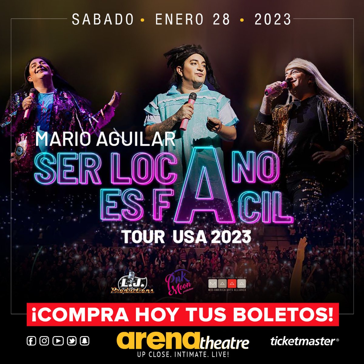 arenatheatre's tweet photo. Es un pájaro, es un avión... ¡No, es @MarioAguilarMG en el Arena Theatre el sábado 28 de enero! Sabemos que no querrás perderte este espectáculo. Consigue tus entradas aquí:👇
🎟️ https://t.co/JAaidE3Qbp
📅 Sáb, 28 de Enero
☎️ 713-772-5900
#comedia #marioaguilar #eventoshouston https://t.co/lKcsCQs4bE