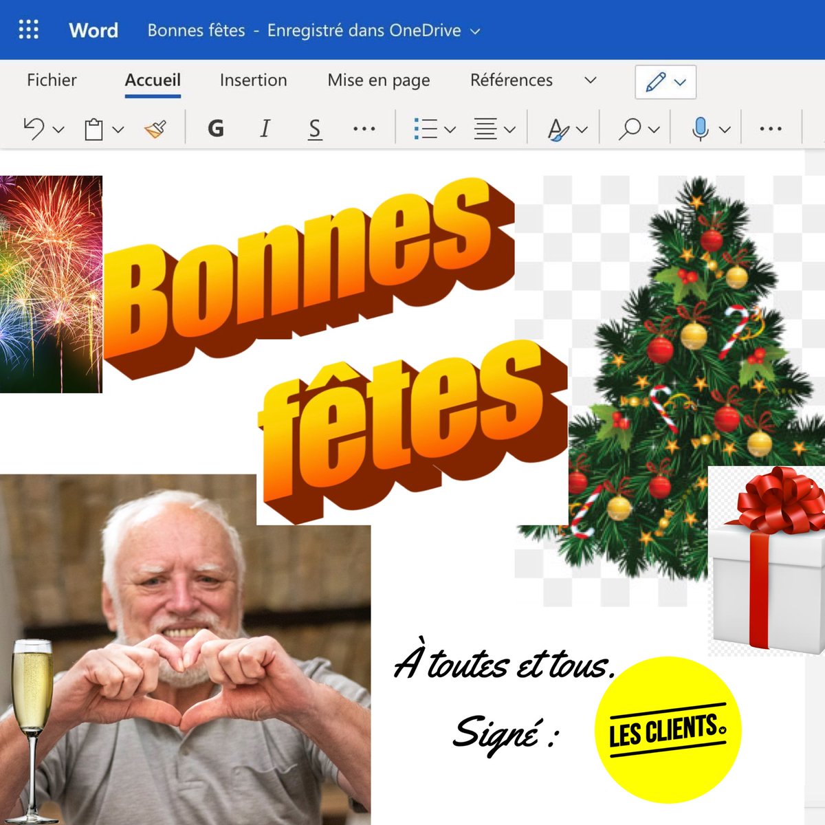 Les clients tweet media